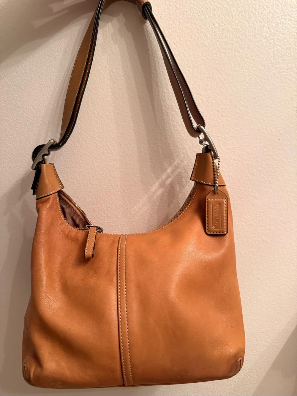Coach Cognac Leather Hobo Shoulder Bag